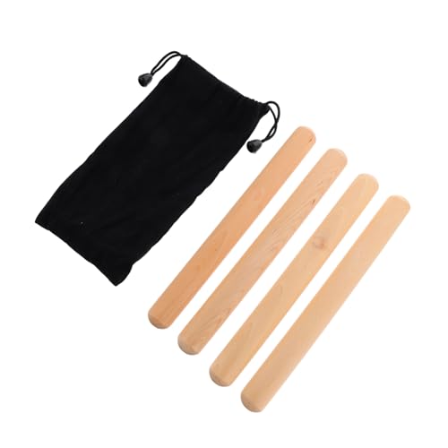 IMIKEYA 2Paare Rhythmus Sticks aus Holz Tragetasche Klassisches Schlaginstrument für Rhythmusmusik und Lummi Stick Übungen für Djembe und Cajon IMIKEYA 2Paare Rhythmus Sticks aus Holz Tragetasche Klassisches Schlaginstrument für Rhythmusmusik und Lummi Stick Übungen für Djembe und Cajon von IMIKEYA