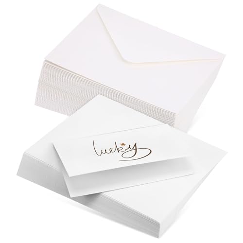 IMIKEYA 50 Sets Bunte Offset Papierumschläge Grußkarten Sets Notizkarten Anlass Großpackung Mini Umschläge Leere Grußkarten Mit Umschlägen Zubehör Für Die Herstellung Von von IMIKEYA