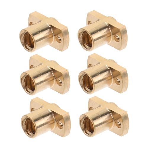 IMIKEYA 6Stücke Teiliges Mutter aus Hochwertigem Messing für Trapezschraube mit Steigung für Schrittmotoren Maschinenführungsschienen IMIKEYA 6Stücke Teiliges Mutter aus Hochwertigem Messing für Trapezschraube mit Steigung für Schrittmotoren Maschinenführungsschienen von IMIKEYA