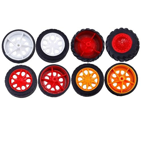 IMIKEYA 8Stücke Spielzeugautoreifen für Rc Modelle Langlebige Kunststoffräder Zubehör für Modellautos Bauprojekte Bastler von IMIKEYA