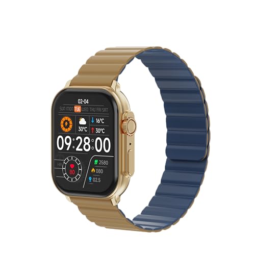IMIKI Frame Pro SF1 Smartwatch für Herren und Damen – 2,1 Zoll AMOLED-Display, Bluetooth-Konnektivität, magnetisches Armband, Messung von Blutsauerstoff und Herzfrequenz, Android und iOS, Pink Gold IMIKI Frame Pro SF1 Smartwatch für Herren und Damen – 2,1 Zoll AMOLED-Display, Bluetooth-Konnektivität, magnetisches Armband, Messung von Blutsauerstoff und Herzfrequenz, Android und iOS, Pink Gold von IMIKI