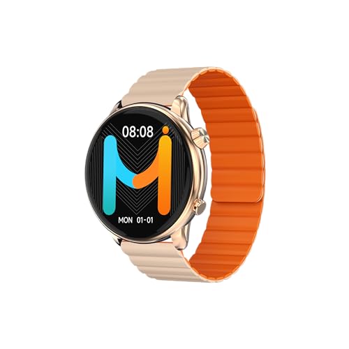 IMIKI Holo TG2 Smartwatch für Herren und Damen, 1,43 Zoll AMOLED-Display, Bluetooth-Konnektivität, magnetisches Armband, Messung von Blutsauerstoff und Herzfrequenz, Android und iOS – Gold IMIKI Holo TG2 Smartwatch für Herren und Damen, 1,43 Zoll AMOLED-Display, Bluetooth-Konnektivität, magnetisches Armband, Messung von Blutsauerstoff und Herzfrequenz, Android und iOS – Gold von IMIKI