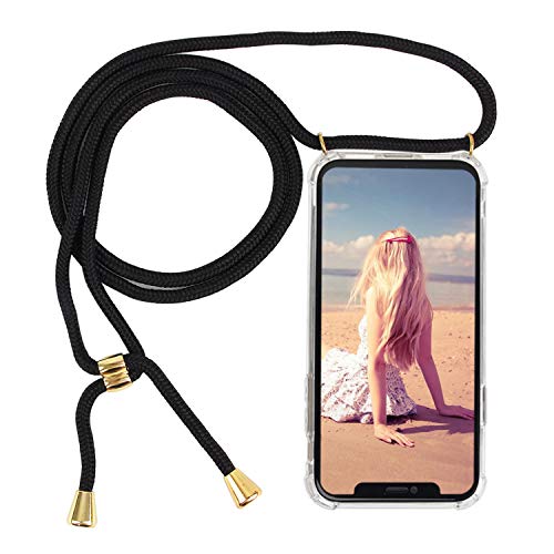 IMIKOKO Handykette Hülle für iPhone 11 Pro Max(6.5"), Necklace Hülle mit Kordel zum Umhängen Durchsichtig Schutzhülle mit Band iPhone 11 Pro Max von IMIKOKO