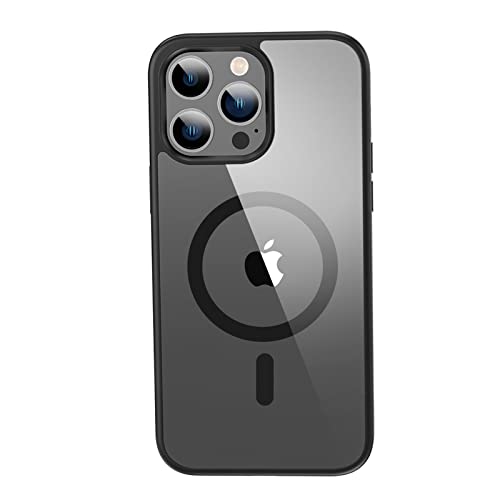 IMIKOKO Hülle für iPhone 14 Pro Max(6,7"), Kompatibel mit MagSafe, Durchsichtig Schutzhülle, Hybrid Magnet Hülle mit HaloLock von IMIKOKO