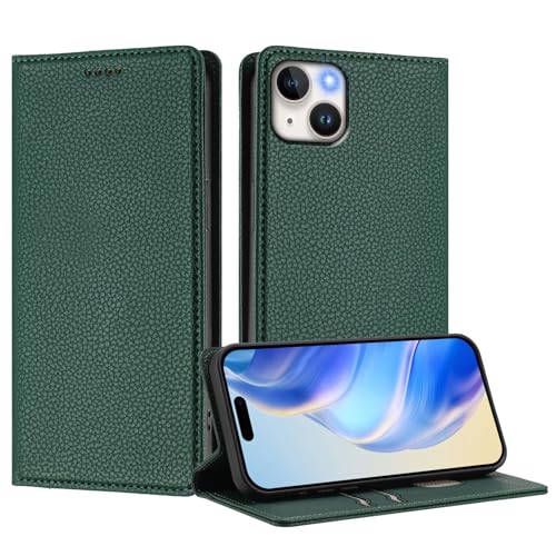 IMIRST Brieftaschen-Hülle für iPhone 14 Plus, PU-Leder-Folio, magnetisch, RFID Blocker Kartenhülle, Ständer, kompatibel mit Apple iPhone 14 Plus, LZW Malachite Green IMIRST Brieftaschen-Hülle für iPhone 14 Plus, PU-Leder-Folio, magnetisch, RFID Blocker Kartenhülle, Ständer, kompatibel mit Apple iPhone 14 Plus, LZW Malachite Green von IMIRST