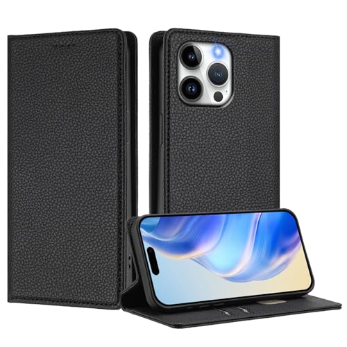 IMIRST Brieftaschen-Hülle für iPhone 14 Pro Max, PU-Leder-Folio, magnetisch, RFID Blocker Kartenhülle, Ständer, kompatibel mit Apple iPhone 14 Pro Max, LZW Black IMIRST Brieftaschen-Hülle für iPhone 14 Pro Max, PU-Leder-Folio, magnetisch, RFID Blocker Kartenhülle, Ständer, kompatibel mit Apple iPhone 14 Pro Max, LZW Black von IMIRST