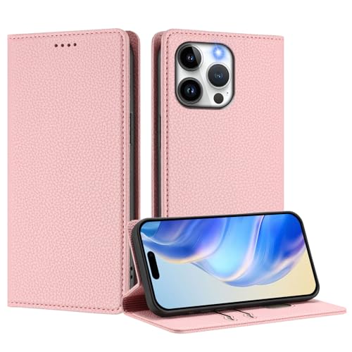 IMIRST Brieftaschen-Hülle für iPhone 14 Pro Max, PU-Leder-Folio, magnetisch, RFID Blocker Kartenhülle, Ständer, kompatibel mit Apple iPhone 14 Pro Max, LZW Pink IMIRST Brieftaschen-Hülle für iPhone 14 Pro Max, PU-Leder-Folio, magnetisch, RFID Blocker Kartenhülle, Ständer, kompatibel mit Apple iPhone 14 Pro Max, LZW Pink von IMIRST