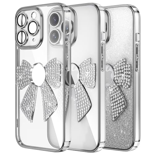 IMIRST Diamond Phone Case Compatible with iPhone 11 Pro (6.1'') Bling Glitter Silicone Shell Shockproof Protective Cover Bumper Tie Case for Apple iPhone 11 Pro. KD Silver von IMIRST
