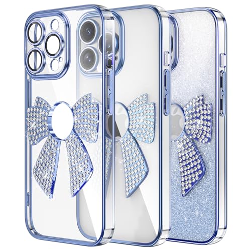 IMIRST Diamond Phone Case Compatible with iPhone 12 Pro Max (6.7'') Bling Glitter Silicone Shell Shockproof Protective Cover Bumper Tie Case for Apple iPhone 12 Pro Max. KD Blue von IMIRST