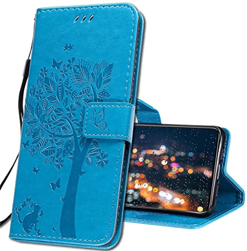 IMIRST Handyhülle für Oppo A52 Smartphone, Leder hülle für Oppo A72 Flip Geldbörse Schutzhülle mit Kreditkarten, Ständer für Oppo A52 / A72 / A92. KT1 Wish Tree Blue IMIRST Handyhülle für Oppo A52 Smartphone, Leder hülle für Oppo A72 Flip Geldbörse Schutzhülle mit Kreditkarten, Ständer für Oppo A52 / A72 / A92. KT1 Wish Tree Blue von IMIRST