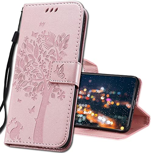 IMIRST Handyhülle für Realme 5 Pro Smartphone, Leder hülle für Realme 5 Pro Flip Geldbörse Schutzhülle mit Kreditkarten, Ständer für Realme 5 Pro. KT1 Wish Tree Pink IMIRST Handyhülle für Realme 5 Pro Smartphone, Leder hülle für Realme 5 Pro Flip Geldbörse Schutzhülle mit Kreditkarten, Ständer für Realme 5 Pro. KT1 Wish Tree Pink von IMIRST