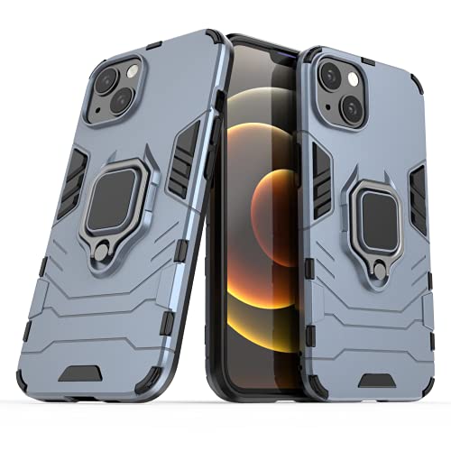 IMIRST Hülle für Apple iPhone 13 mini - Schwere Rüstung Zweischichtige Stoßfeste Hybrid Schutzhülle mit Schnappverschluss mit Ring Holder Kickstand für Apple iPhone 13 mini HB Blue IMIRST Hülle für Apple iPhone 13 mini - Schwere Rüstung Zweischichtige Stoßfeste Hybrid Schutzhülle mit Schnappverschluss mit Ring Holder Kickstand für Apple iPhone 13 mini HB Blue von IMIRST