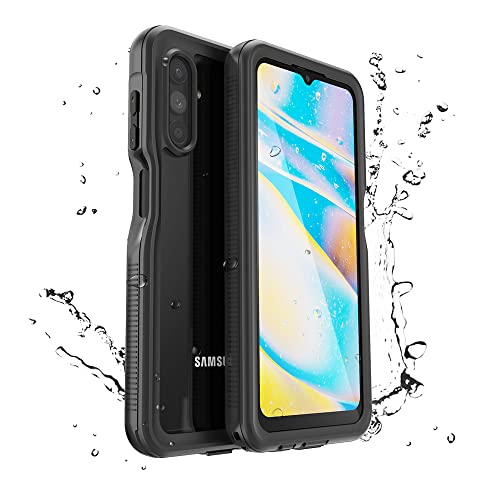IMIRST Premium Wasserdichtes Gehäuse für Samsung Galaxy A13 5G - Heavy Duty 360° Schutz Schock-Absorption Kratzfestigkeit Telefon Abdeckung für Samsung Galaxy A13 5G. WP Black von IMIRST