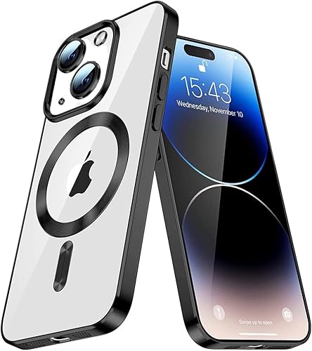 IMIRST Soft Handyhülle für iPhone 14 - Super Magsafe und kabelloses Aufladen kompatibel, stoßfestes Classic Hybrid Slim Cover für Apple iPhone 14, YIX Black IMIRST Soft Handyhülle für iPhone 14 - Super Magsafe und kabelloses Aufladen kompatibel, stoßfestes Classic Hybrid Slim Cover für Apple iPhone 14, YIX Black von IMIRST