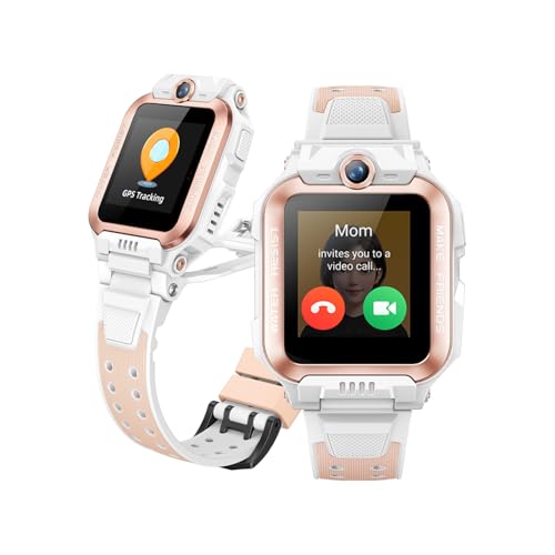 imoo Z7 Smartwatch Kinder, 4G Kinder Smartwatch mit GPS und Telefon, Kids Smart Watch mit HD-Video & Sprachanruf, Kinder GPS Uhr, IPX8-Wasserbeständigkeit beim Schwimmen (Weiß, Z7) von imoo
