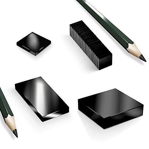 BlackEdition Neodym Magnete Quader N45 SCHWARZ, Black:15x15x3mm N45 15Kg (100St.) von IMPLOTEX