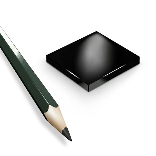 BlackEdition Neodym Magnete Quader N45 SCHWARZ, Black:80x80x10mm N45 380Kg (1St.) von IMPLOTEX