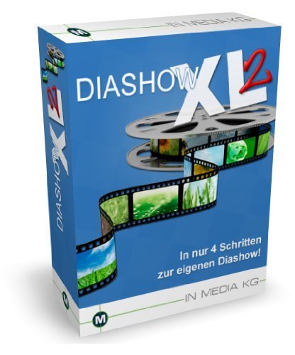 Diashow XL 2 - Diashow Programm zum Diashow erstellen für PC, Smart-TV, TV, CD-ROM, DVD, VCD, SVCD, DVD, Smartphones, Handys, Tablets oder für das Internet. Machen Sie aus Ihren Bildern atemberaubende Präsentationen mit Musik! von IN MEDIA KG