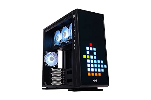 IN WIN 309GE (IW-CS-309GE-BLK) EATX/EEB Mid Tower mit 4 ARGB Lüfter, Schwarz von IN WIN