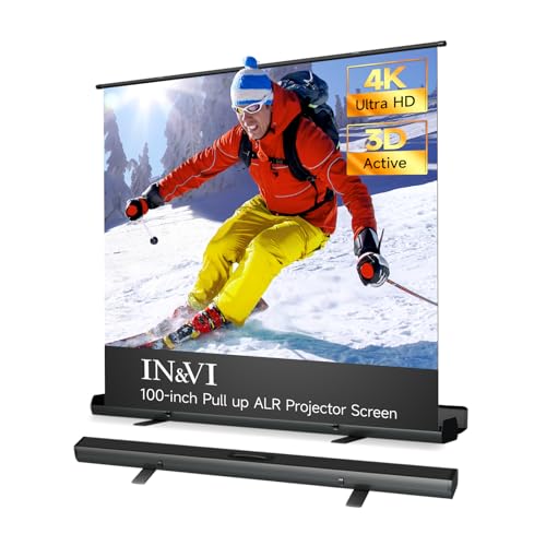 IN&VI ALR Tragbare Leinwand Beamer 100 Zoll Format 16:9,Projektor Leinwand,Pull-Up Beamer Leinwand mit Ständer,Hochziehbare Leinwand Beamer Outdoor Ideal für Heimkino, Innen-/Außenfilme IN&VI ALR Tragbare Leinwand Beamer 100 Zoll Format 16:9,Projektor Leinwand,Pull-Up Beamer Leinwand mit Ständer,Hochziehbare Leinwand Beamer Outdoor Ideal für Heimkino, Innen-/Außenfilme von IN&VI
