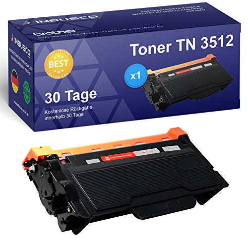 INBUSCO® 1X Premium Toner TN3512, kompatibel mit Brother-Drucker. Brother TN 3512, tn3512, Brother mfc-l6800dw Toner (1) DCPL6600DW, HLL6250DN, HLL6300DW, HLL6400DWTT, MFCL6800DW von INBUSCO