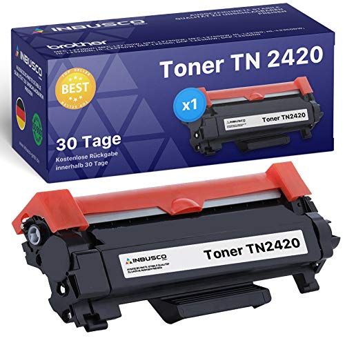 INBUSCO® 1x Toner KOMPATIBEL MIT Brother Toner TN2420, TN-2420, TN 2420, DR2400 NEUWARE! ORIGINAL Verpackt! DCP-L 2510 D/DCP-L 2512 D TN2410 / TN2420 INC (1x TN2420) DR 2400 von INBUSCO