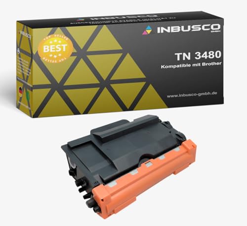 INBUSCO Kompatible Toner für Brother Drucker, Schwarz, tn 3480, tn-3480, HL von INBUSCO