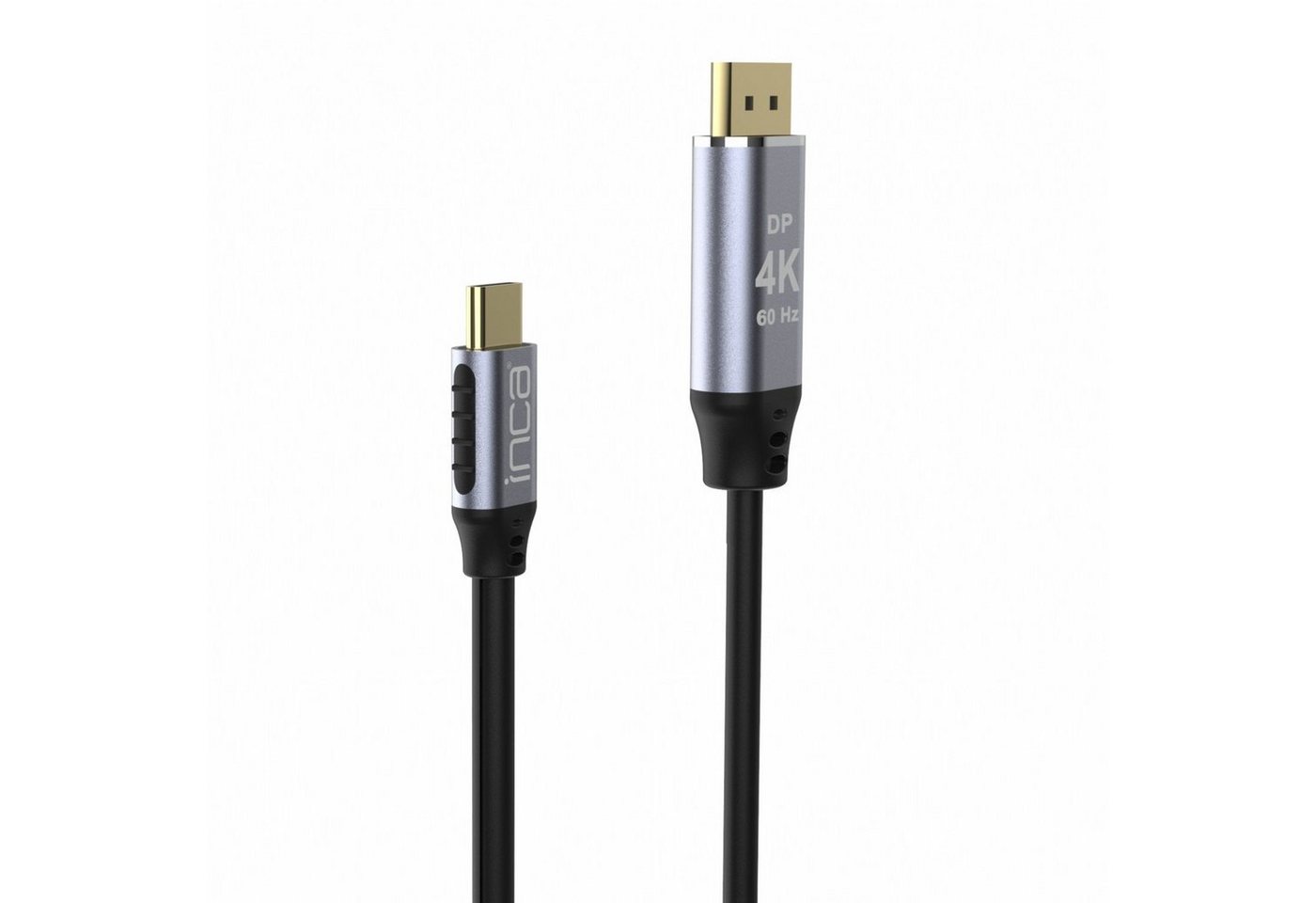 INCA 4K HDMI-Kabel: High-Definition (60 Hz), Typ-C zu DisplayPort Video-Adapter USB-C, HDMI, 200 cm von INCA