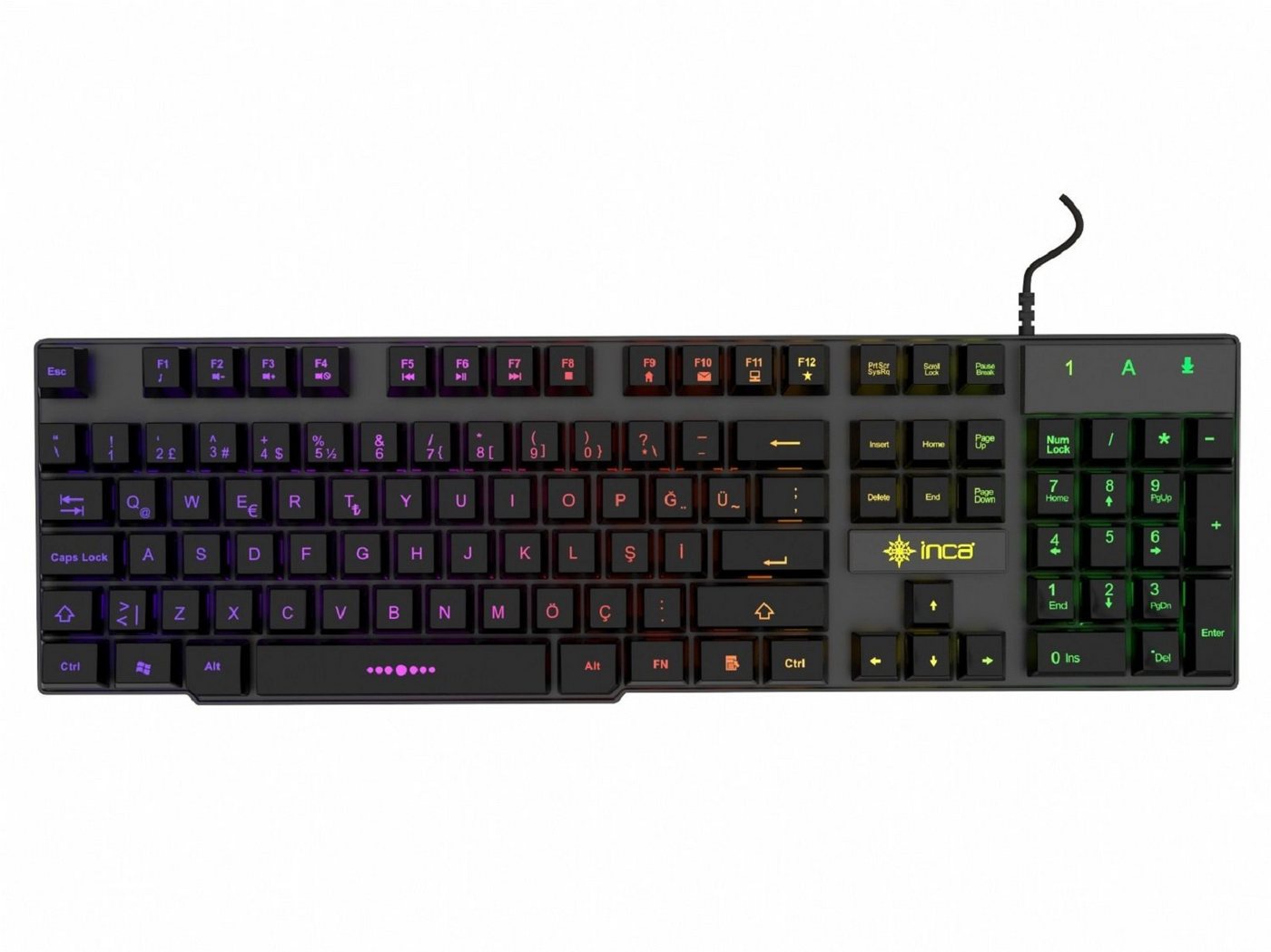 INCA Gaming Deluxe IKG-446: Tastatur LED-Hintergrundbeleuchtung Gaming-Tastatur INCA Gaming Deluxe IKG-446: Tastatur LED-Hintergrundbeleuchtung Gaming-Tastatur von INCA