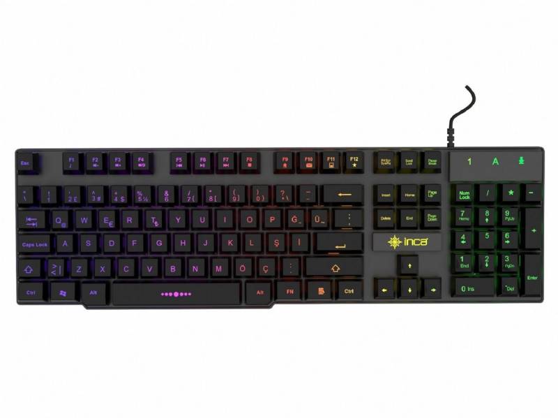 INCA Gaming Deluxe IKG-446: Tastatur LED-Hintergrundbeleuchtung Gaming-Tastatur von INCA