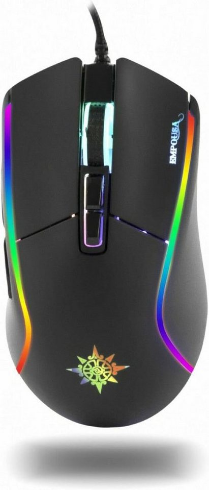 INCA IMG-GT16 PRO Optisch Gaming Maus 6400 DPI RGB-Logo-Effekt Gaming-Maus von INCA