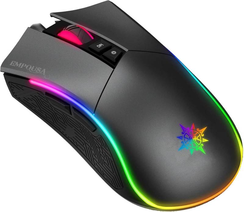 INCA IMG-GT19 RGB 7D Makro-Tasten Profiosonelle Gaming-Maus schwarz Gaming-Maus von INCA
