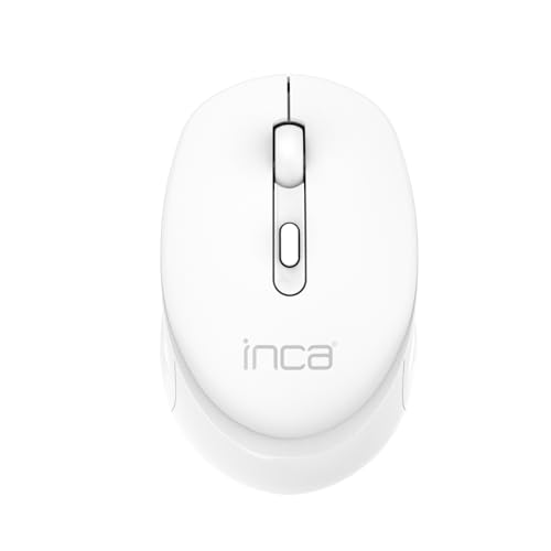 INCA IWM-243RB Candy Design Wireless Mouse, 2.4GHz Wireless, Auto Sleep Mode, 800-1600 DPI (Weiß) von INCA