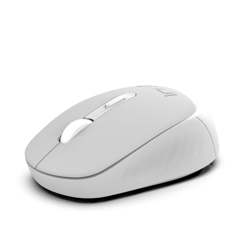 INCA IWM-243RG Candy Design Wireless Mouse, 2.4GHz Wireless, Auto Sleep Mode, 800-1600 DPI (Grau) von Inca