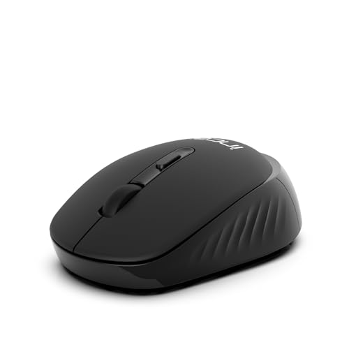 INCA IWM-243RS Candy Design Wireless Mouse, 2.4GHz Wireless, Auto Sleep Mode, 800-1600 DPI (Schwarz) von INCA