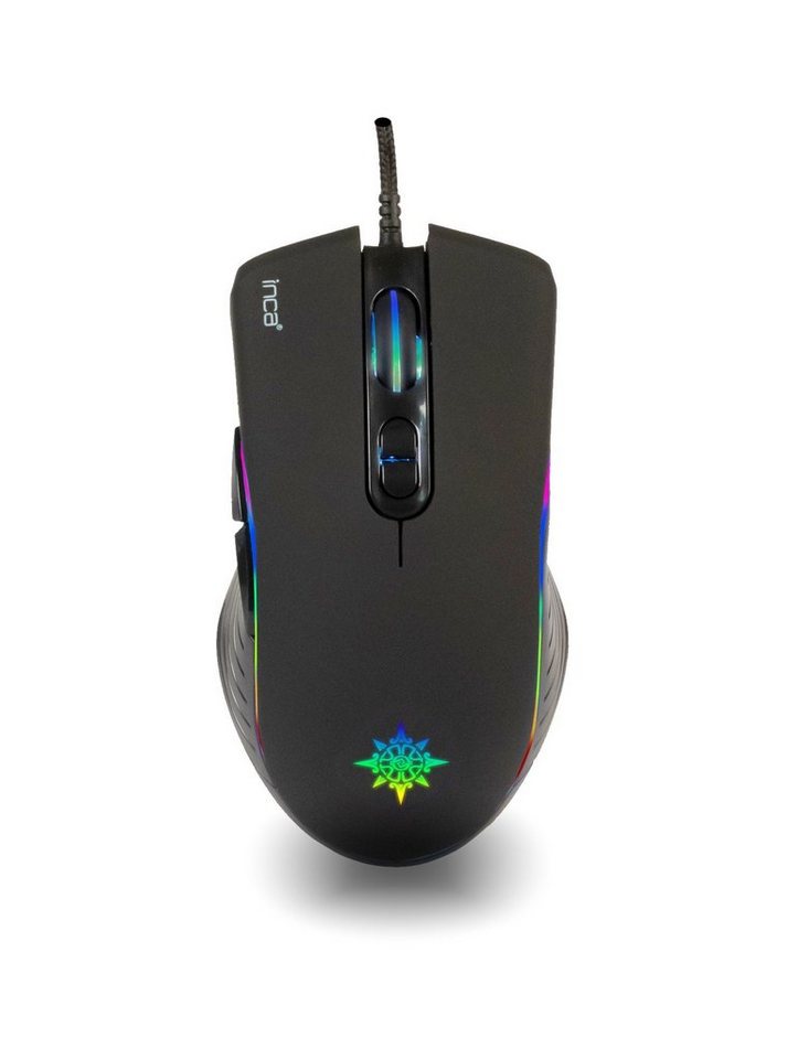 INCA Inca RGB Makro Tasten Professional Gaming Maus 4800 DPI Gaming-Maus von INCA