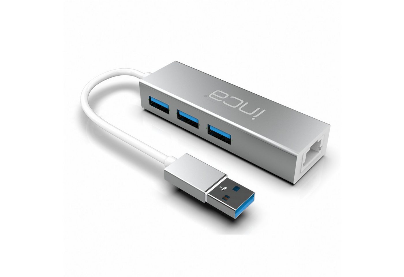 INCA USB-Hub X4 USB 3.0 + Ethernet RJ45 USB-Multiport USB-Adapter USB-Adapter INCA USB-Hub X4 USB 3.0 + Ethernet RJ45 USB-Multiport USB-Adapter USB-Adapter von INCA