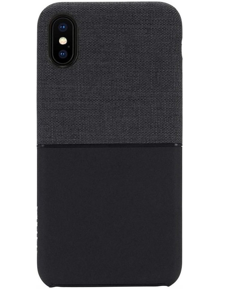 INCASE Smartphone-Hülle Incase Textured Cover Stoff-Style Hard-Case Schutz-Hülle Handy Tasche TPU Bumper Schale Robust für Apple iPhone X / Xs / 10 14,73 cm (5,8 Zoll), Stoff-Style von INCASE
