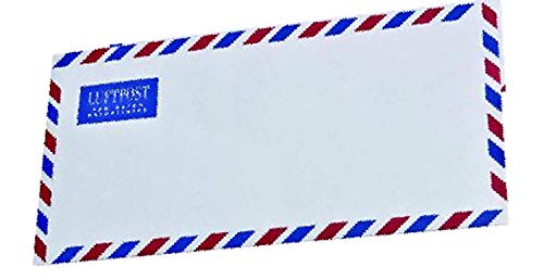 25 Luftpost Briefumschläge Din lang ohne Fenster von INDIGOS UG