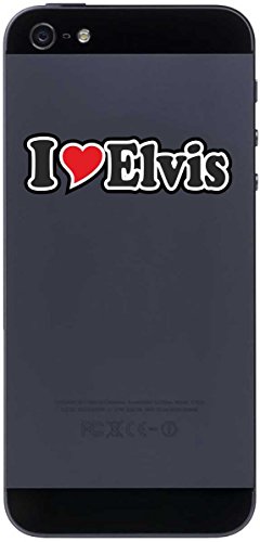 Aufkleber Decal Handyaufkleber Handyskin 50 mm Ich Liebe - I Love Elvis - Smartphone Telefon Handy - Sticker mit Namen vom Mann Frau Kind von INDIGOS UG
