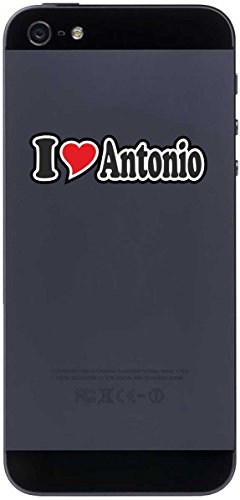 Aufkleber Decal Handyaufkleber Handyskin 70 mm Ich Liebe - I Love Antonio - Smartphone Telefon Handy - Sticker mit Namen vom Mann Frau Kind Aufkleber Decal Handyaufkleber Handyskin 70 mm Ich Liebe - I Love Antonio - Smartphone Telefon Handy - Sticker mit Namen vom Mann Frau Kind von INDIGOS UG