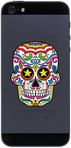 Handy-Aufkleber - Sugar Skull - Totenkopf SSK12 - 70 mm Aufkleber - handy skin von INDIGOS UG