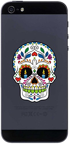 Handy-Aufkleber - Sugar Skull - Totenkopf SSK33 - 70 mm Aufkleber - handy skin von INDIGOS UG