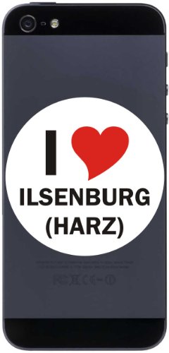 I Love Aufkleber 7 cm mit Stadtname ILSENBURG (Harz) - Decal - Sticker - Handy - Handyskin - Handyaufkleber - Telefonaufkleber - JDM - Die Cut - OEM von INDIGOS UG