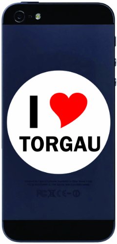 I Love Aufkleber 7 cm mit Stadtname TORGAU - Decal - Sticker - Handy - Handyskin - Handyaufkleber - Telefonaufkleber - JDM - Die Cut - OEM von INDIGOS UG