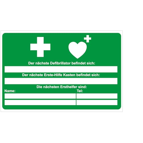 Indigos UG Aufkleber Defibrillator Nächster Info - 297x210 - Hotel, Firma, Schutz, KITA, Arzt, Praxis, Wohnung - Sicherheit - Warnung Indigos UG Aufkleber Defibrillator Nächster Info - 297x210 - Hotel, Firma, Schutz, KITA, Arzt, Praxis, Wohnung - Sicherheit - Warnung von INDIGOS UG