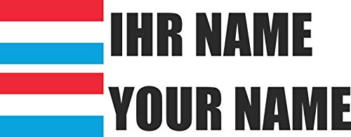 INDIGOS UG - Auto Aufkleber Luxemburg - schwarz - Aufkleber selbst gestalten - Ordner, Motorrad, Fahrrad, Wand, Tür, Kühlschrank - 90x18 mm - Flagge Name personalisierte Geschenke INDIGOS UG - Auto Aufkleber Luxemburg - schwarz - Aufkleber selbst gestalten - Ordner, Motorrad, Fahrrad, Wand, Tür, Kühlschrank - 90x18 mm - Flagge Name personalisierte Geschenke von INDIGOS UG