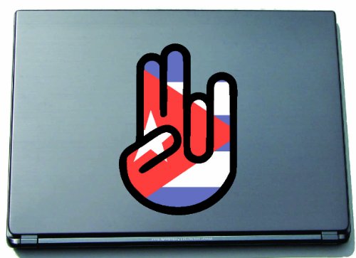 INDIGOS UG Laptop Aufkleber The Shocker Hand Cuba-Kuba 297x205 mm - Umriss schwarz - Sticker selbstklebend - Fahne - Flagge - Tuning - Modellblau - Home - Etiketten INDIGOS UG Laptop Aufkleber The Shocker Hand Cuba-Kuba 297x205 mm - Umriss schwarz - Sticker selbstklebend - Fahne - Flagge - Tuning - Modellblau - Home - Etiketten von INDIGOS UG