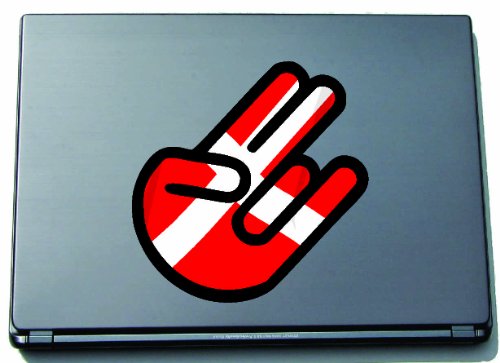 INDIGOS UG Laptop Aufkleber The Shocker Hand Denmark-Dänemark 210x144 mm - Umriss schwarz - Sticker selbstklebend - Fahne - Flagge - Tuning - Modellblau - Home - Etiketten INDIGOS UG Laptop Aufkleber The Shocker Hand Denmark-Dänemark 210x144 mm - Umriss schwarz - Sticker selbstklebend - Fahne - Flagge - Tuning - Modellblau - Home - Etiketten von INDIGOS UG