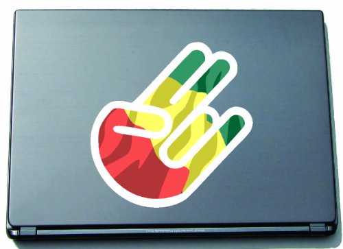 INDIGOS UG Laptop Aufkleber The Shocker Hand Ethiopia-Äthiopien 210x144 mm - Umriss weiß - Sticker selbstklebend - Fahne - Flagge - Tuning - Modellblau - Home - Etiketten INDIGOS UG Laptop Aufkleber The Shocker Hand Ethiopia-Äthiopien 210x144 mm - Umriss weiß - Sticker selbstklebend - Fahne - Flagge - Tuning - Modellblau - Home - Etiketten von INDIGOS UG